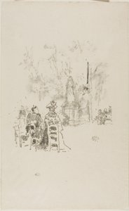 Samtale under statuen, Luxembourghagen av James Abbott McNeill Whistler