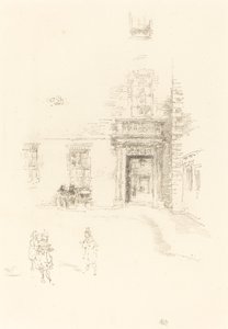 Courtyard, Chelsea sykehus av James Abbott McNeill Whistler