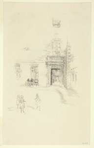 Courtyard, Chelsea sykehus av James Abbott McNeill Whistler