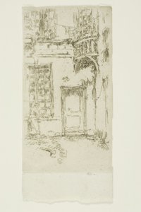Gårdsplass, Rue P. L. Courier, Tours av James Abbott McNeill Whistler