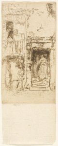 Døråpning, Stall - Loches av James Abbott McNeill Whistler