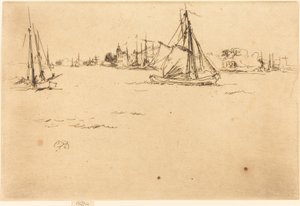 Dordrecht av James Abbott McNeill Whistler