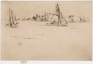 Dordrecht av James Abbott McNeill Whistler