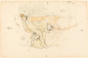 Drapert figur, liggende av James Abbott McNeill Whistler