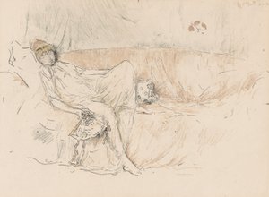 Drapert figur, liggende av James Abbott McNeill Whistler