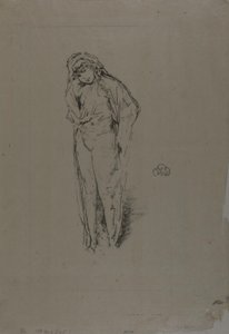 Drapert figur, stående av James Abbott McNeill Whistler