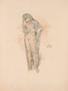 Drapert figur, stående av James Abbott McNeill Whistler