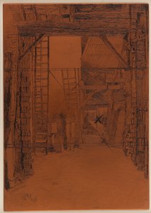 Etseplate: Kalkbrenneren av James Abbott McNeill Whistler