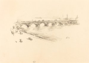 Kveld, Little Waterloo Bridge av James Abbott McNeill Whistler