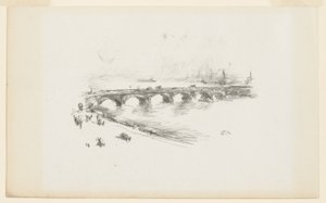 Kveld, Little Waterloo Bridge av James Abbott McNeill Whistler