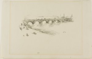 Kveld, Little Waterloo Bridge av James Abbott McNeill Whistler