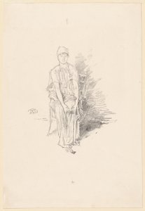Figurstudie i farger av James Abbott McNeill Whistler