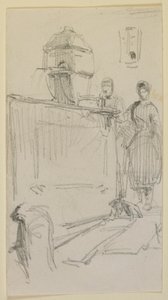Figurer ved en fontene av James Abbott McNeill Whistler