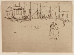 Fiskekai, Oostende av James Abbott McNeill Whistler