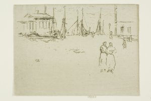 Fiskekai, Oostende av James Abbott McNeill Whistler