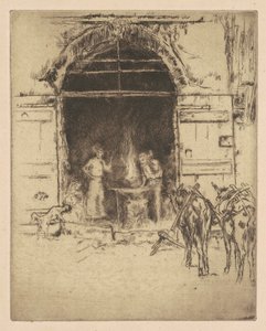 Flaming Forge av James Abbott McNeill Whistler