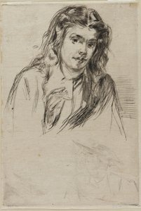 Fumettes bøyde hode av James Abbott McNeill Whistler