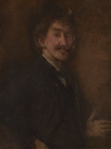Gull og brunt: Selvportrett av James McNeill Whistler
