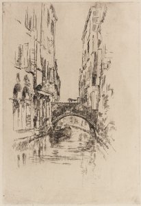 Gondol under en bro av James Abbott McNeill Whistler