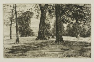 Greenwich Park av James Abbott McNeill Whistler