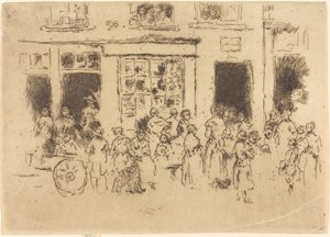 High Street, Brussel av James Abbott McNeill Whistler