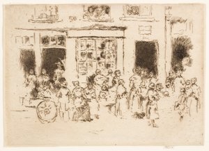 High Street, Brussel av James Abbott McNeill Whistler