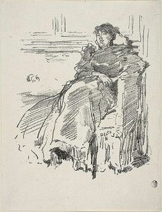 Den røde kjolen av James Abbott McNeill Whistler