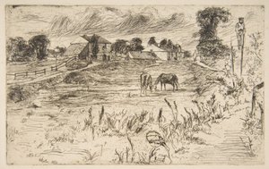 Landskap med hesten av James McNeill Whistler