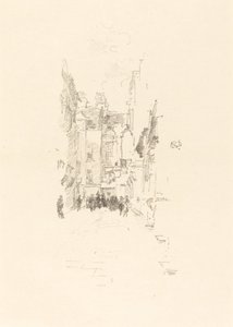 Little Court, Cloth Fair av James Abbott McNeill Whistler