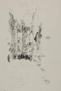 Little Court, Cloth Fair av James Abbott McNeill Whistler