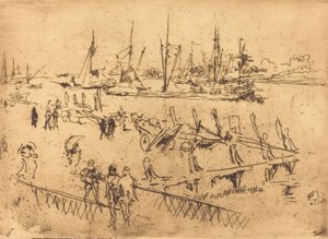 Lille Dordrecht av James Abbott McNeill Whistler