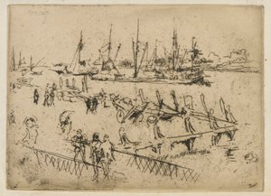 Lille Dordrecht av James Abbott McNeill Whistler