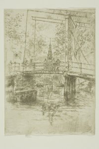 Lille vindebro, Amsterdam av James Abbott McNeill Whistler