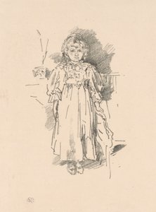 Lille Evelyn av James Abbott McNeill Whistler