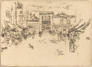 Lille markedsplass, turer av James Abbott McNeill Whistler