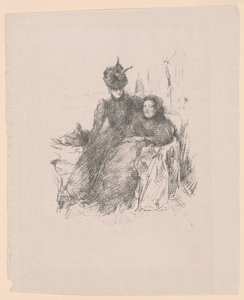 Mor og datter [Den syke moren] av James McNeill Whistler