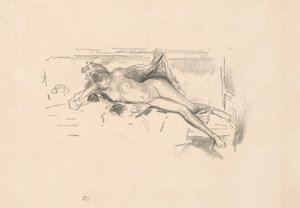 Nakenmodell, liggende av James Abbott McNeill Whistler