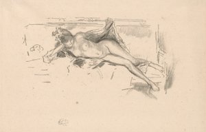 Nakenmodell, liggende av James Abbott McNeill Whistler