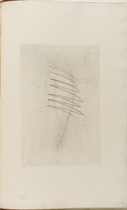 Naken kvinne stående, hånd på hoften av James Abbott McNeill Whistler