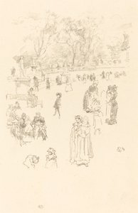 Nursemaids: "Maids of Luxembourg" av James Abbott McNeill Whistler