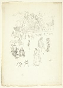Nursemaids: "The Maids of Luxembourg" av James Abbott McNeill Whistler