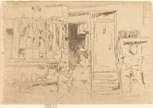 Gammelklesbutikk, No.I av James Abbott McNeill Whistler