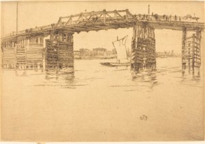 Gamle Battersea Bridge av James Abbott McNeill Whistler