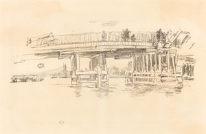 Gamle Battersea Bridge av James Abbott McNeill Whistler
