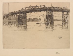 Gamle Battersea Bridge av James Abbott McNeill Whistler