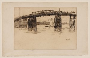 Gamle Battersea Bridge av James Abbott McNeill Whistler