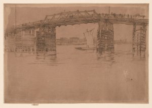Gamle Battersea Bridge av James Abbott McNeill Whistler