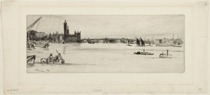Den gamle Westminster Bridge av James McNeill Whistler
