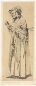 Gammel kvinne i sjal og lue av James Abbott McNeill Whistler