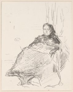 Portrettstudie: Mrs. Philip, nr. 2 av James Abbott McNeill Whistler